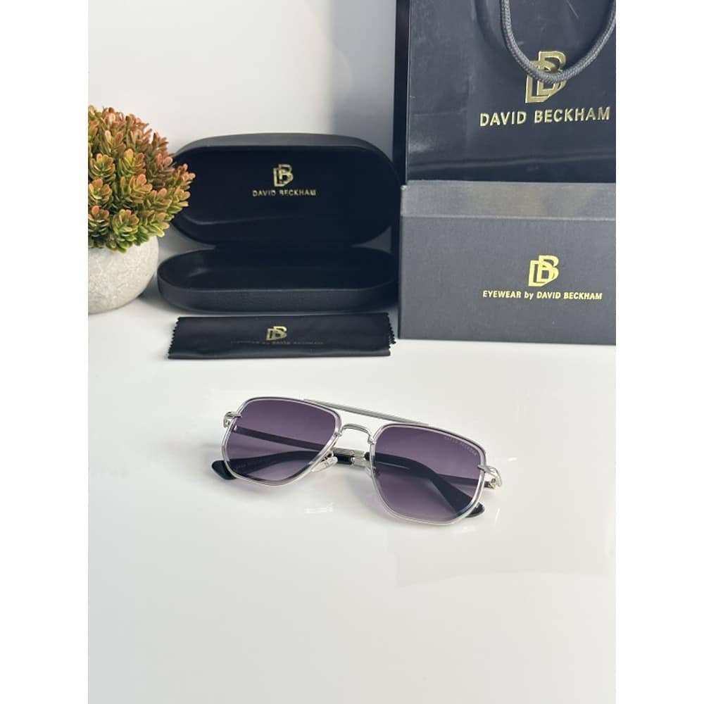 David Beckham 2452 Sunglasses Silver Black Shaded