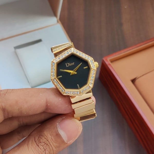 Dior Watch For Lady Black Dial