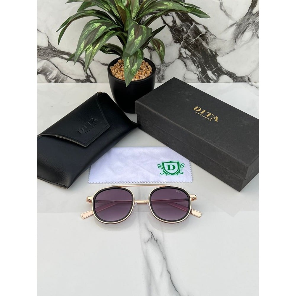 Gold Black Shaded Dita Sunglasses For Men