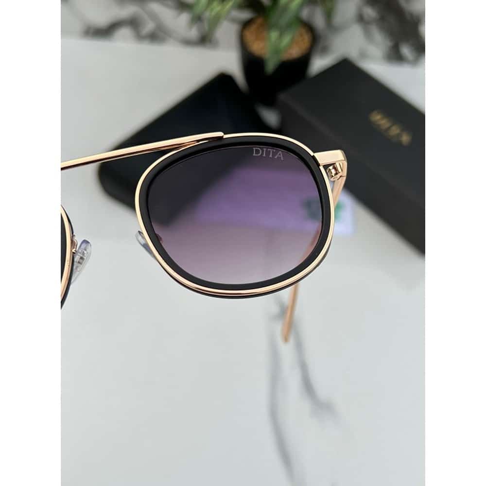 Gold Black Shaded Dita Sunglasses For Men
