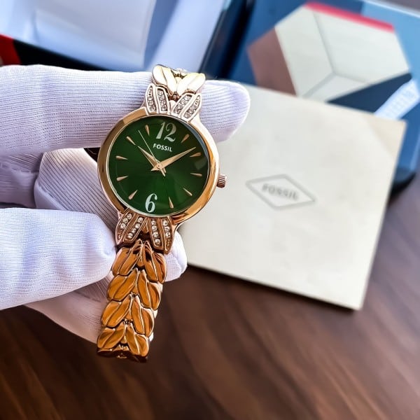 Fossil Watch For Girl Green Dial
