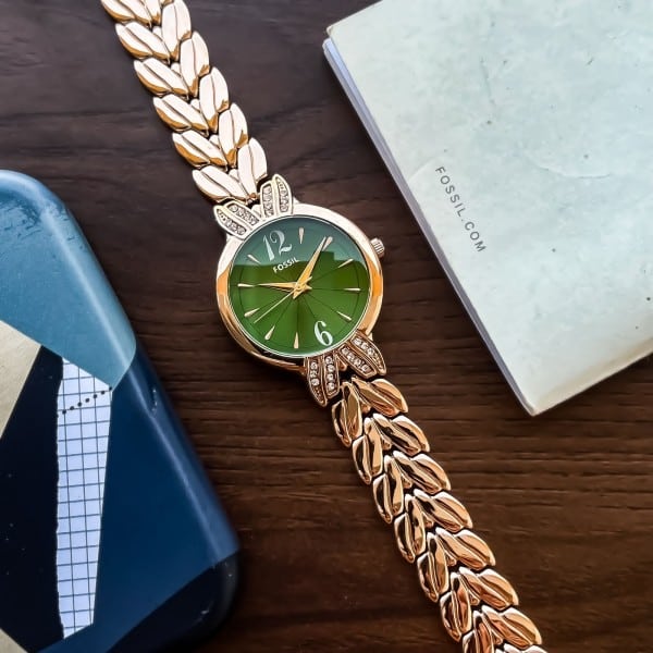 Fossil Watch For Girl Green Dial