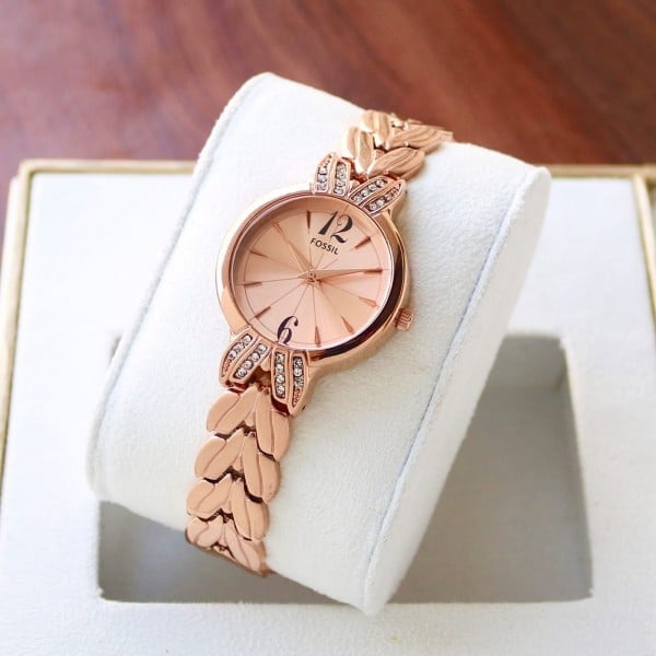 Fossil Watch For Girl Rose Gold Dial