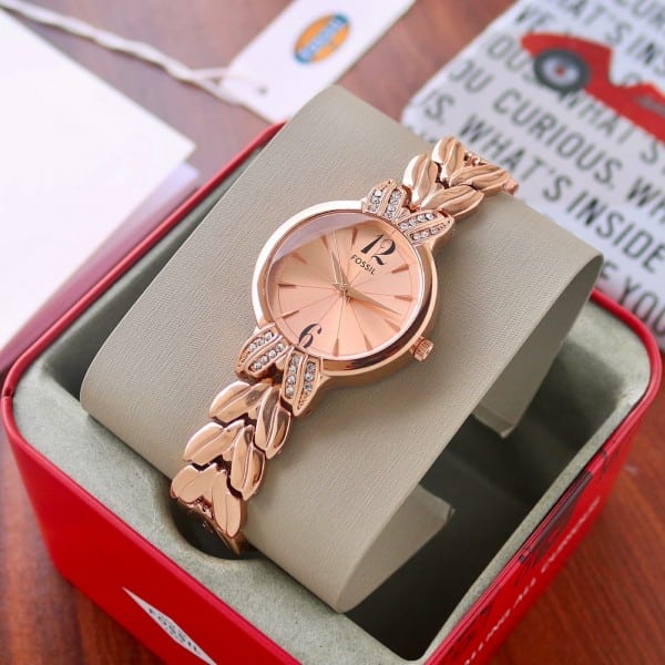Fossil Watch For Girl Rose Gold Dial