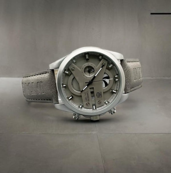 Men's Leather Tag Heuer Watch