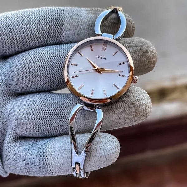 Fossil Watch For Girl White Dial