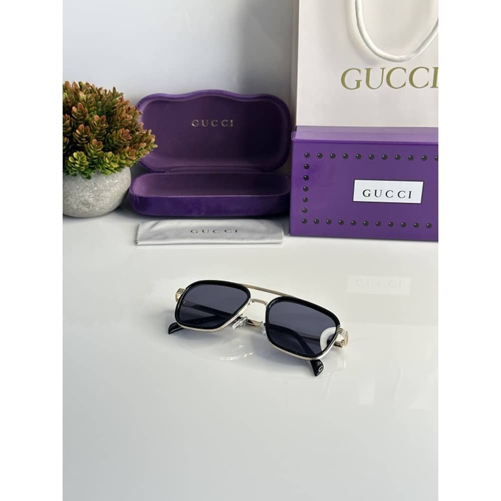 Fancy Gucci Sunglasses For Men Gold Black