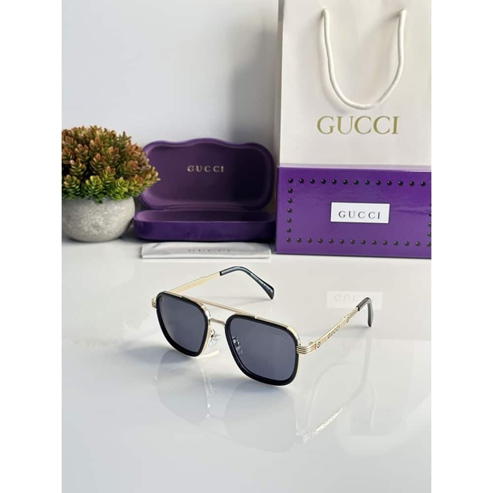 Fancy Gucci Sunglasses For Men Gold Black