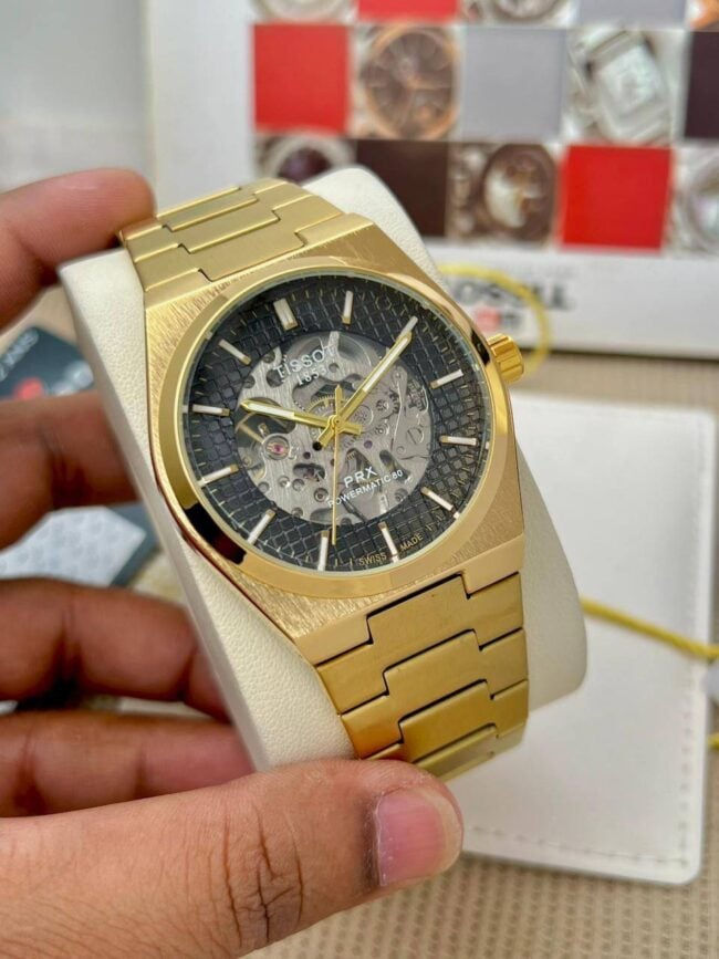 Branded 1853 Fully Automatic Gold Black Watch