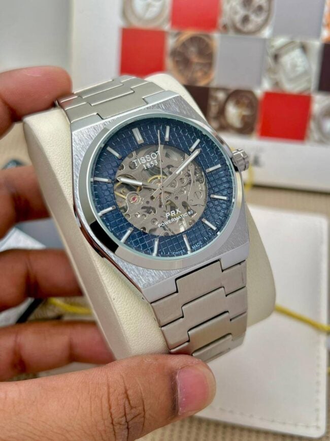 Branded 1853 Fully Automatic Silver Black Watch