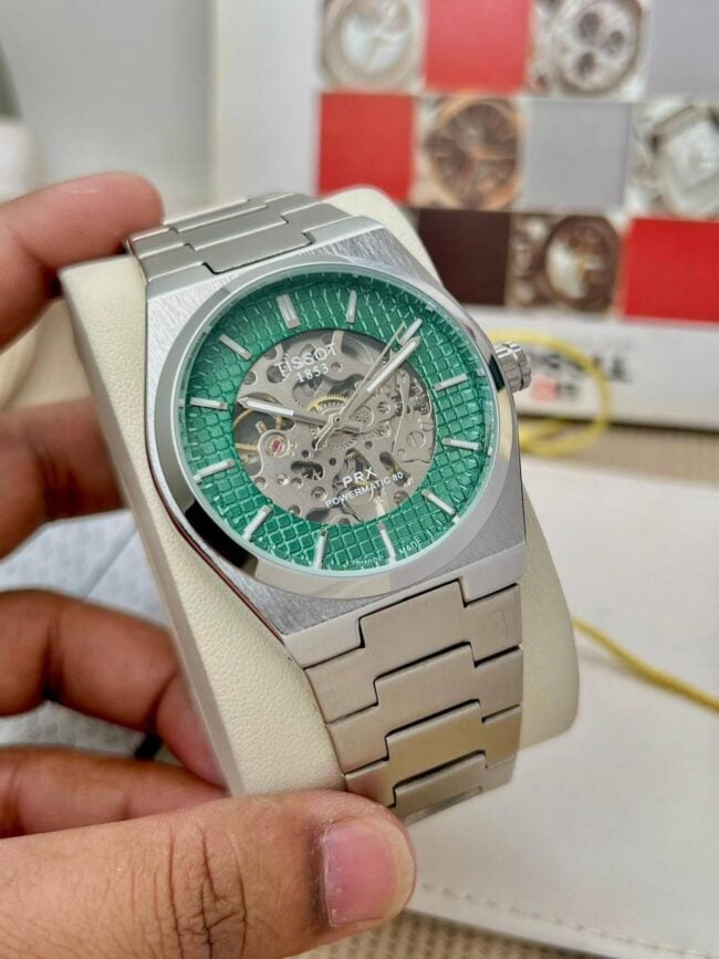 Branded 1853 Fully Automatic Silver Green Watch
