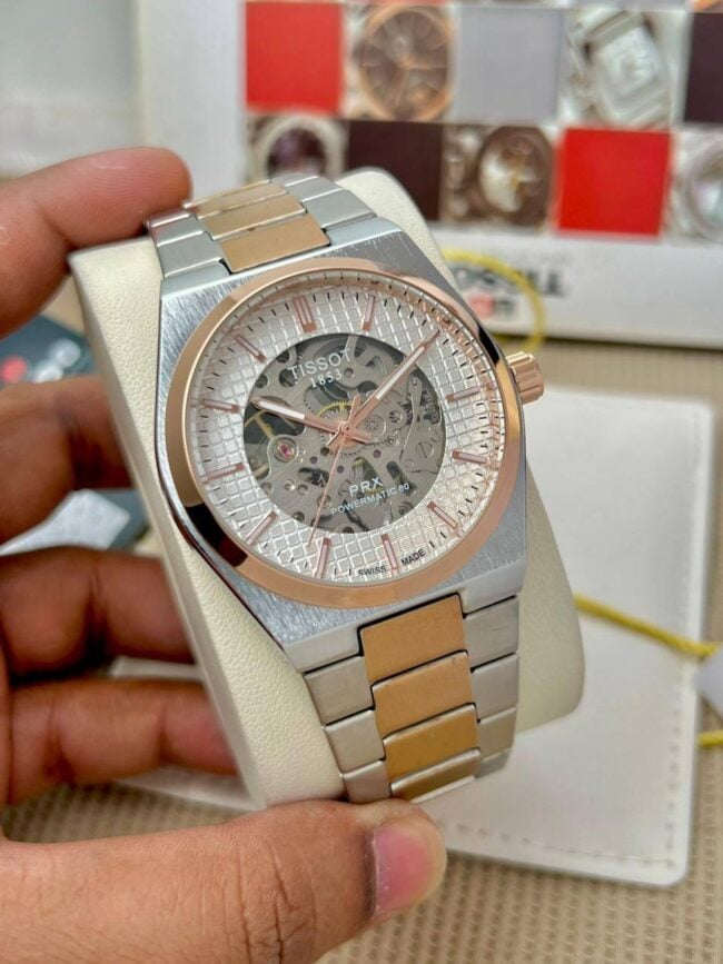 Branded 1853 Fully Automatic Silver Gold Watch