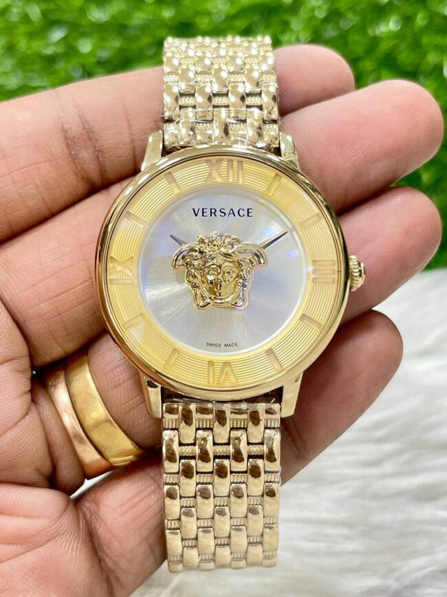Versace Analogue Stainless Steel Round Dial Watch