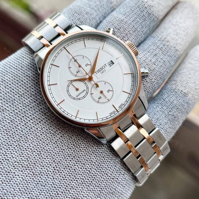 Tissot 1853 Chemin Des Tourelles Copper Bezel Watch