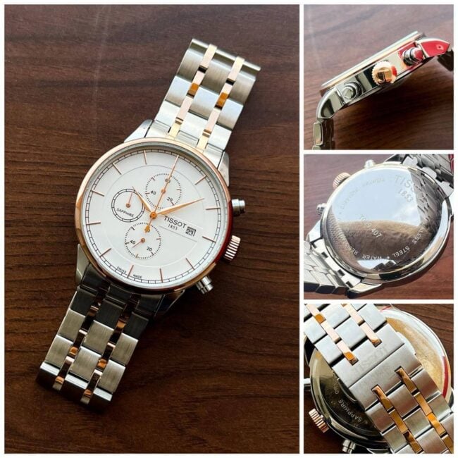 Tissot 1853 Chemin Des Tourelles Copper Bezel Watch