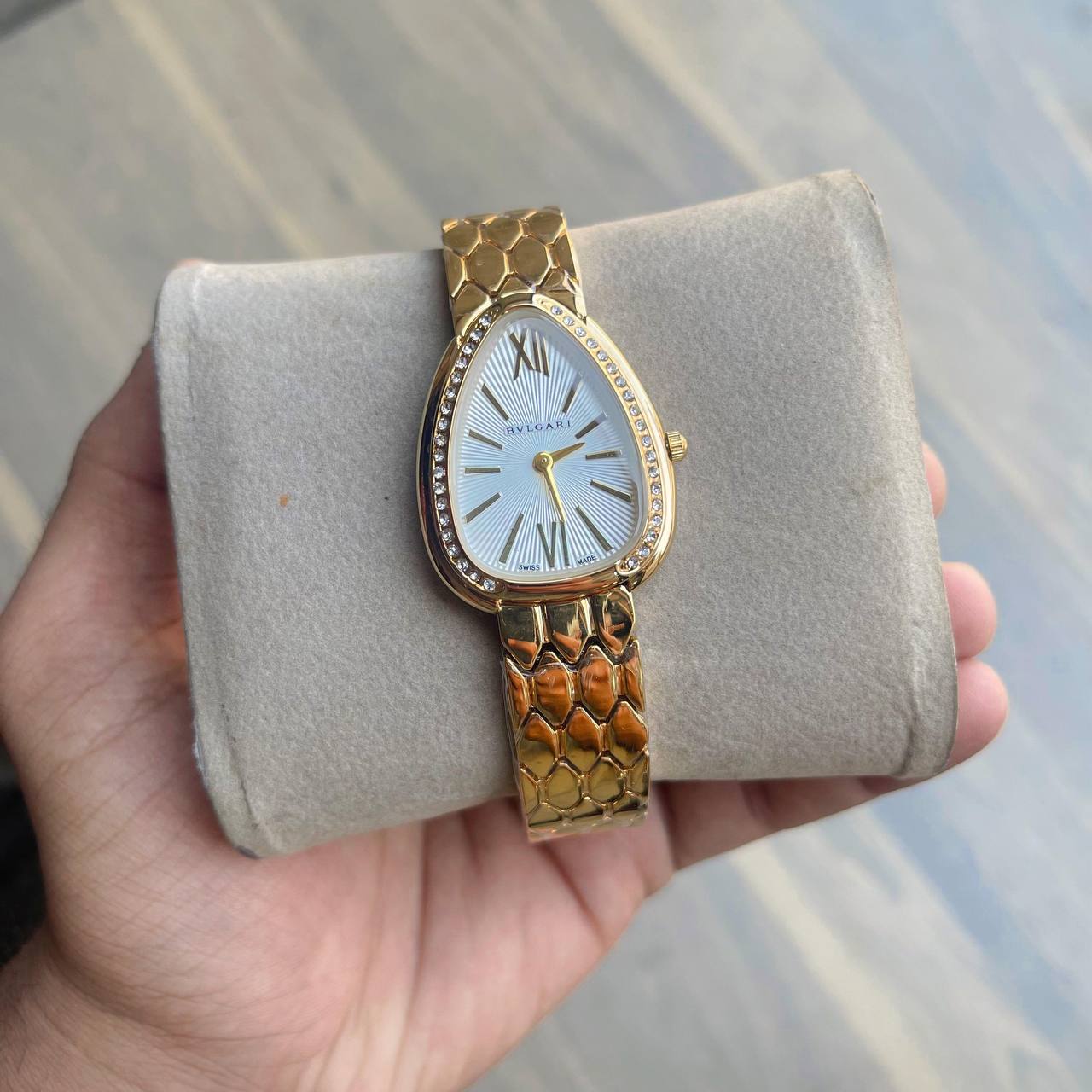 Bvlgari Watch For Lady White Dial