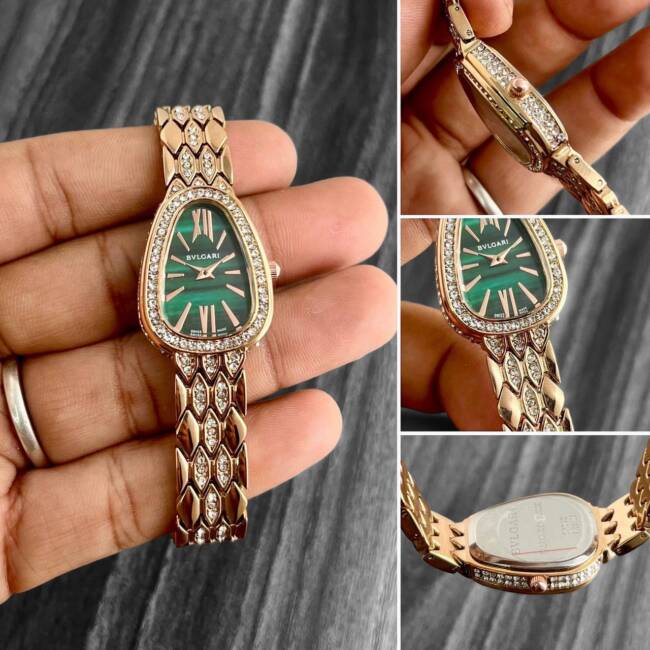 Bvlgari Seduttori Watch For Lady Green Dial