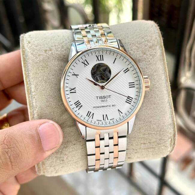 Branded 1853 Le Locle Powermatic 80 Open Heart Watch
