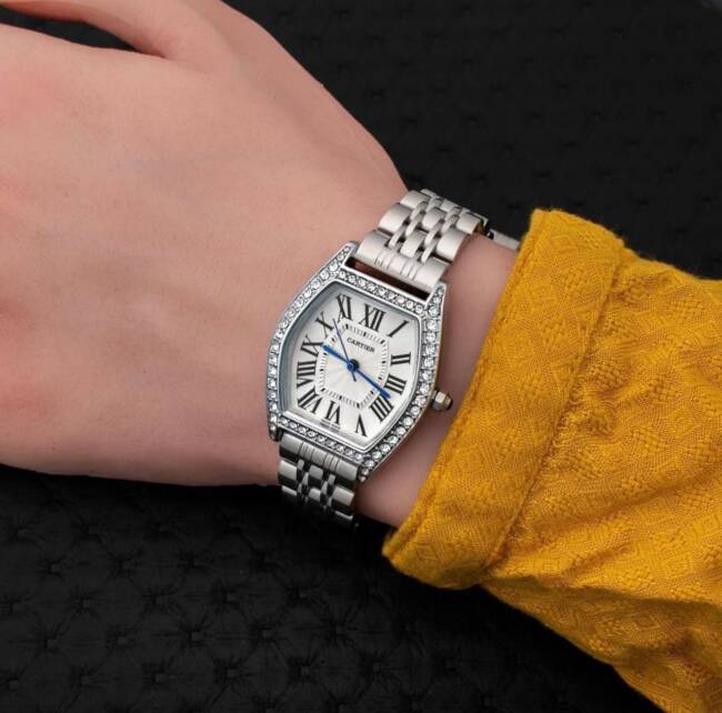 Cartier Tortur Silver Watch