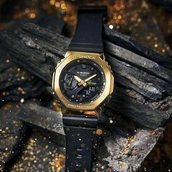 G-Shock GM-2100 Black Gold Watch