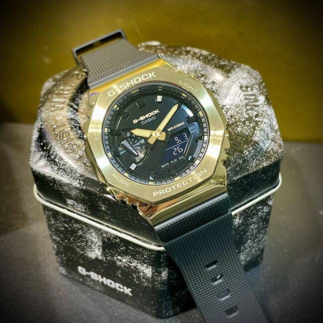 G-Shock GM-2100 Black Gold Watch
