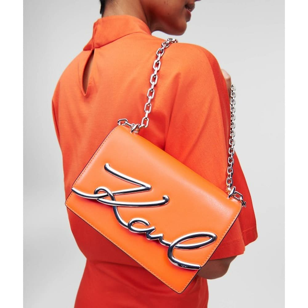 Trendy Signature Karl Lagerfeld Shoulder Handbag