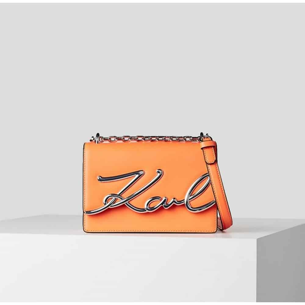 Trendy Signature Karl Lagerfeld Shoulder Handbag