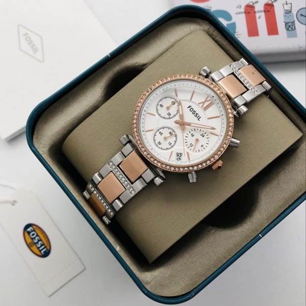 Latest Fossil Watch White Dial