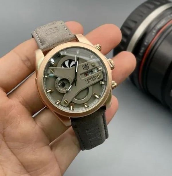 Latest Men's Leather Tag Heuer Watch