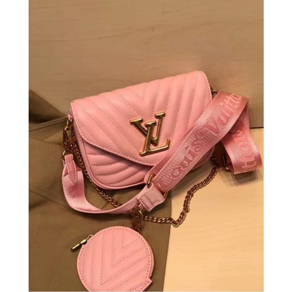 Louis Vuitton Bag Pochete Wave Pink With Box Edition Premium Bag