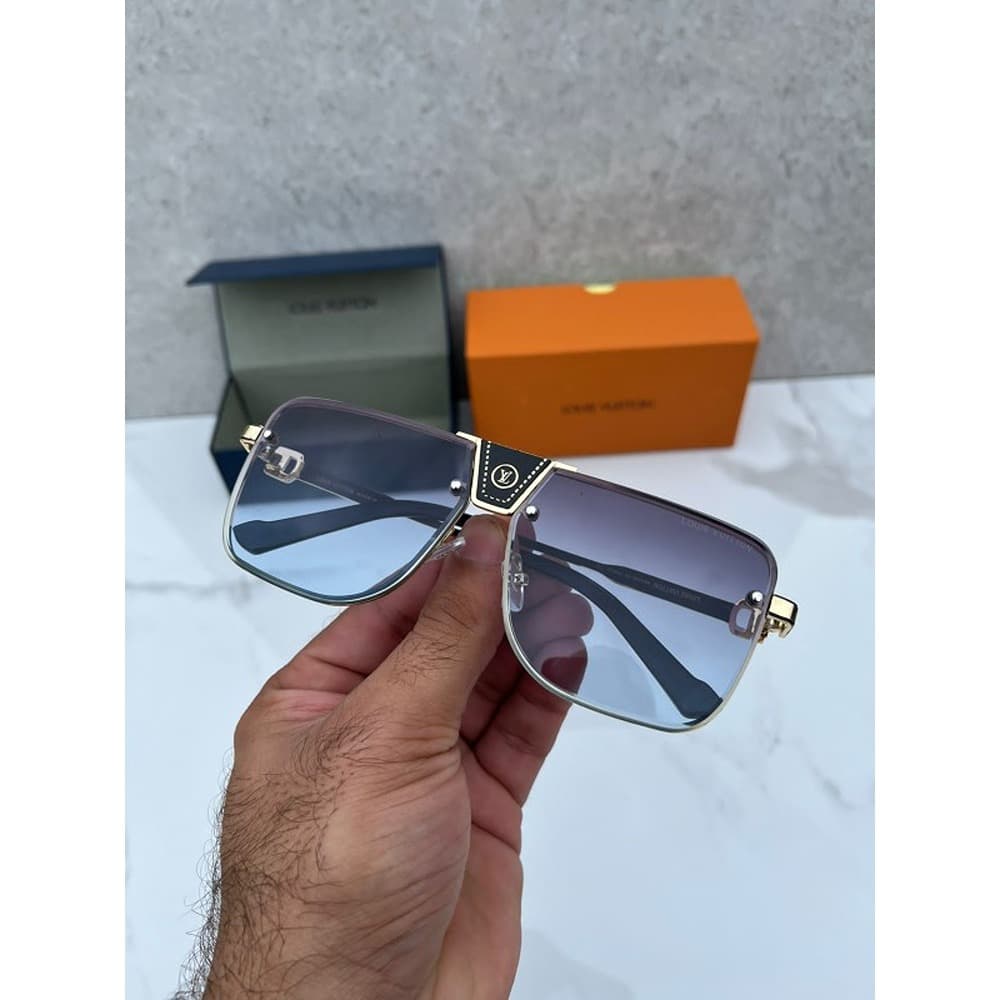 Louis Vuitton Sunglasses Blue For Men