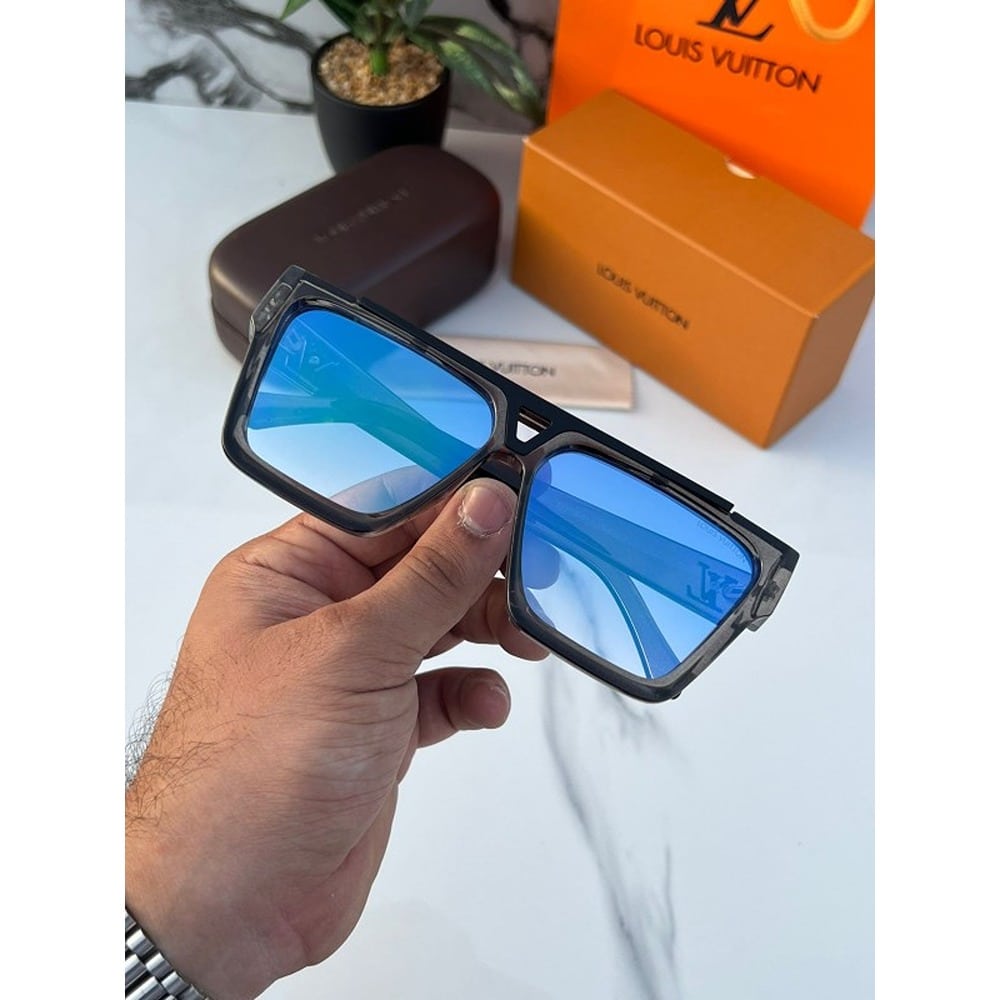 Grey Blue Louis Vuitton Sunglasses For Men