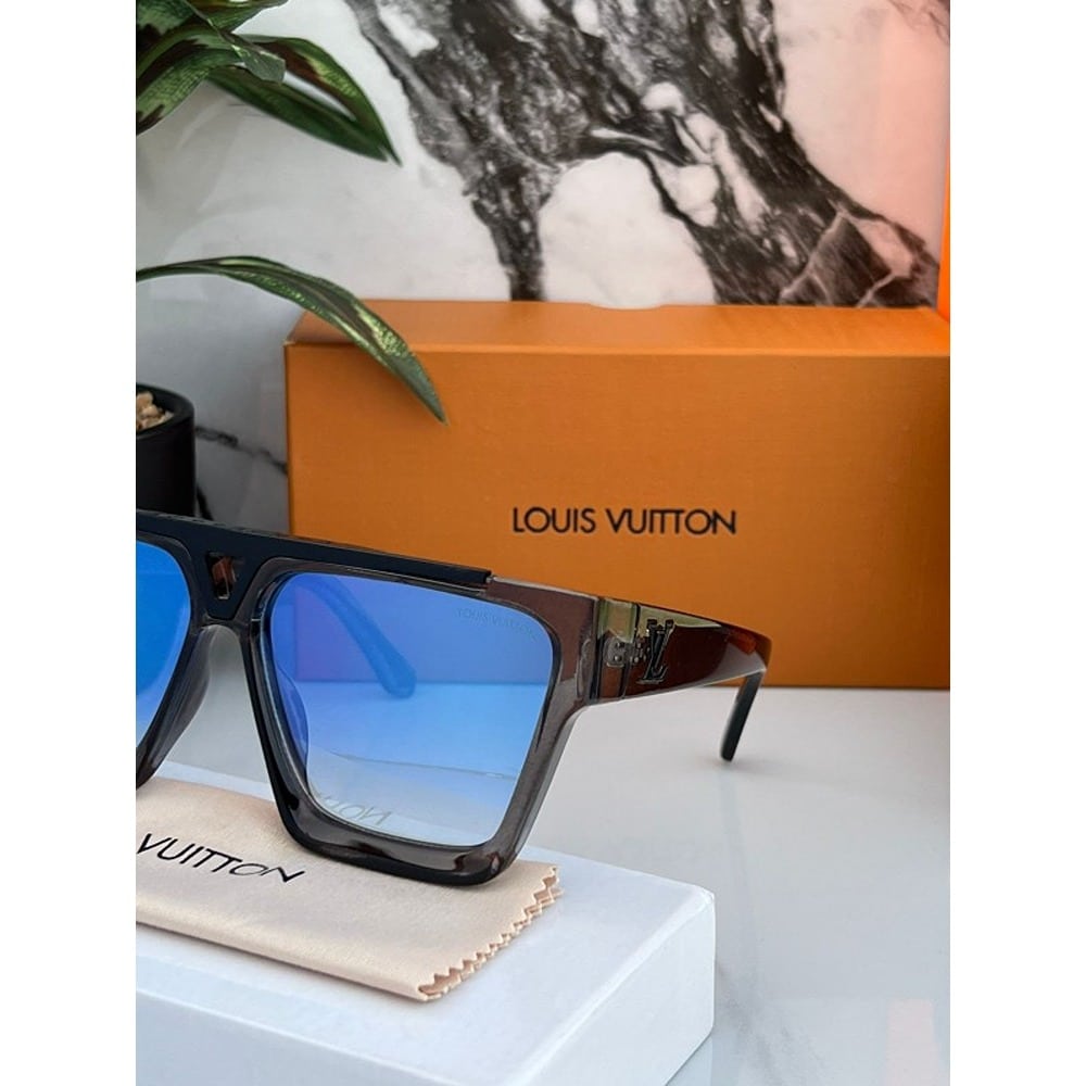 Grey Blue Louis Vuitton Sunglasses For Men
