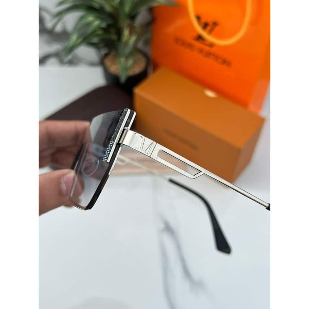 Louis Vuitton Sunglasses For Men Sliver Blue