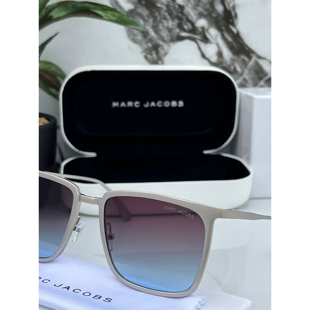 Marc Jacobs Square Sunglasses For Men Sliver Blue