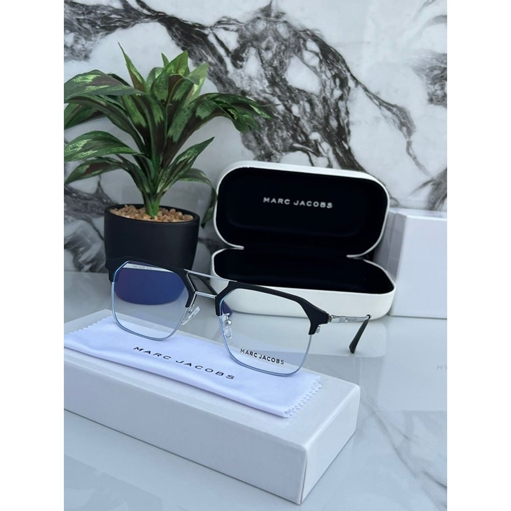 Marc Jacobs Sunglasses For Men Silver Black Frame