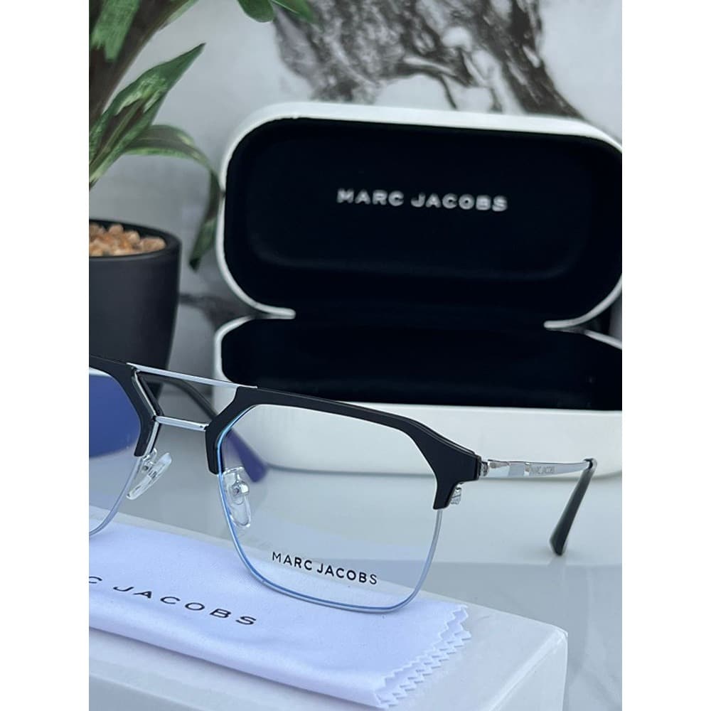 Marc Jacobs Sunglasses For Men Silver Black Frame