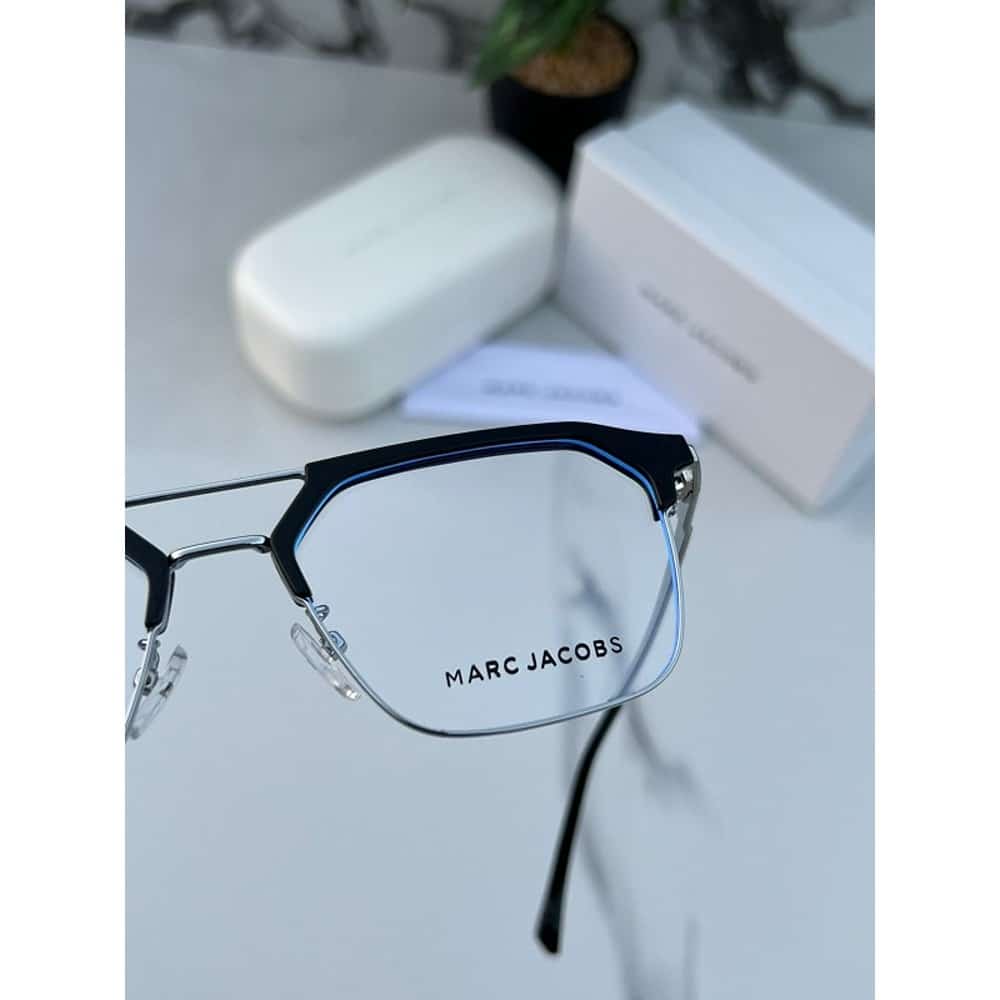 Marc Jacobs Sunglasses For Men Silver Black Frame