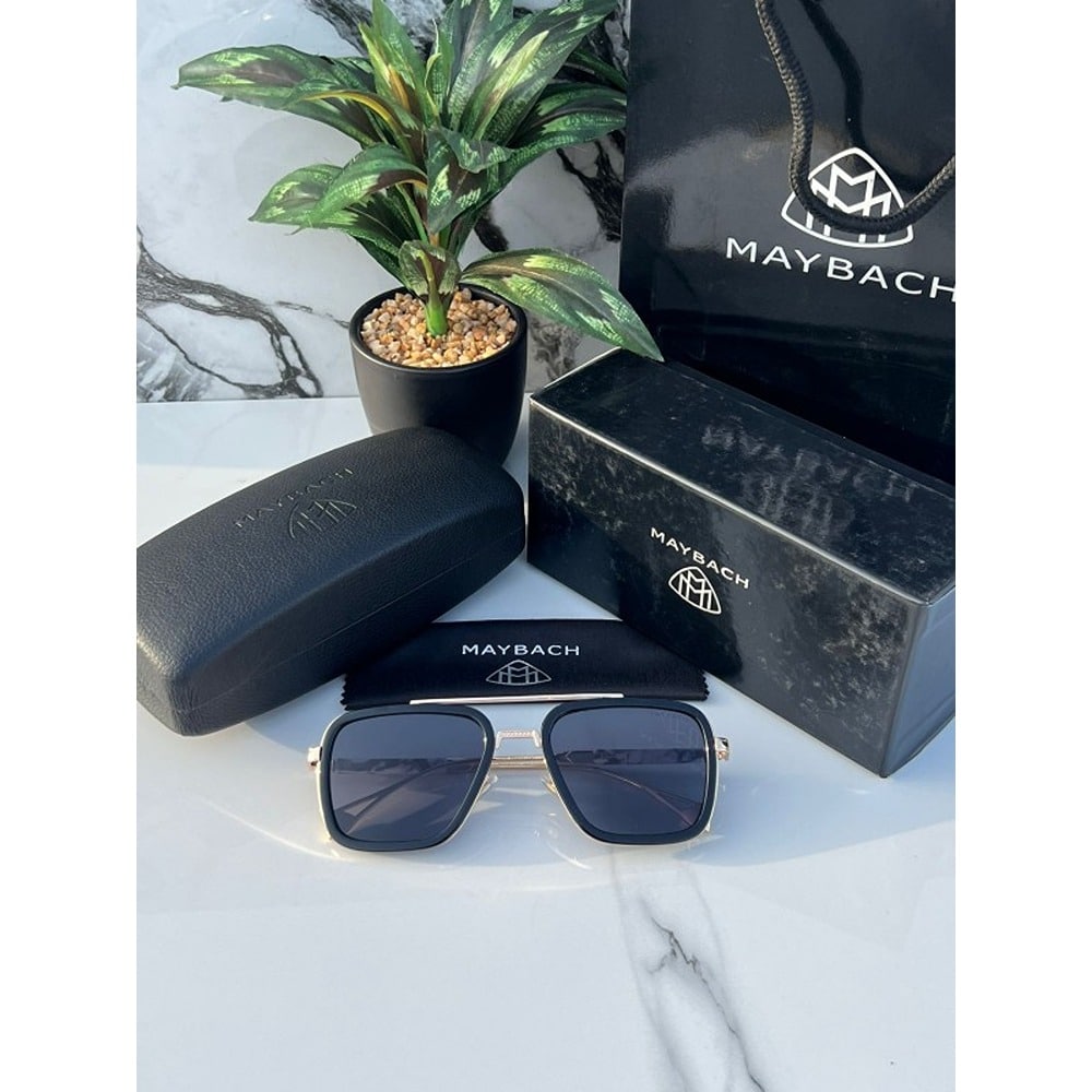 Maybach Sunglasses For Men Black Gold