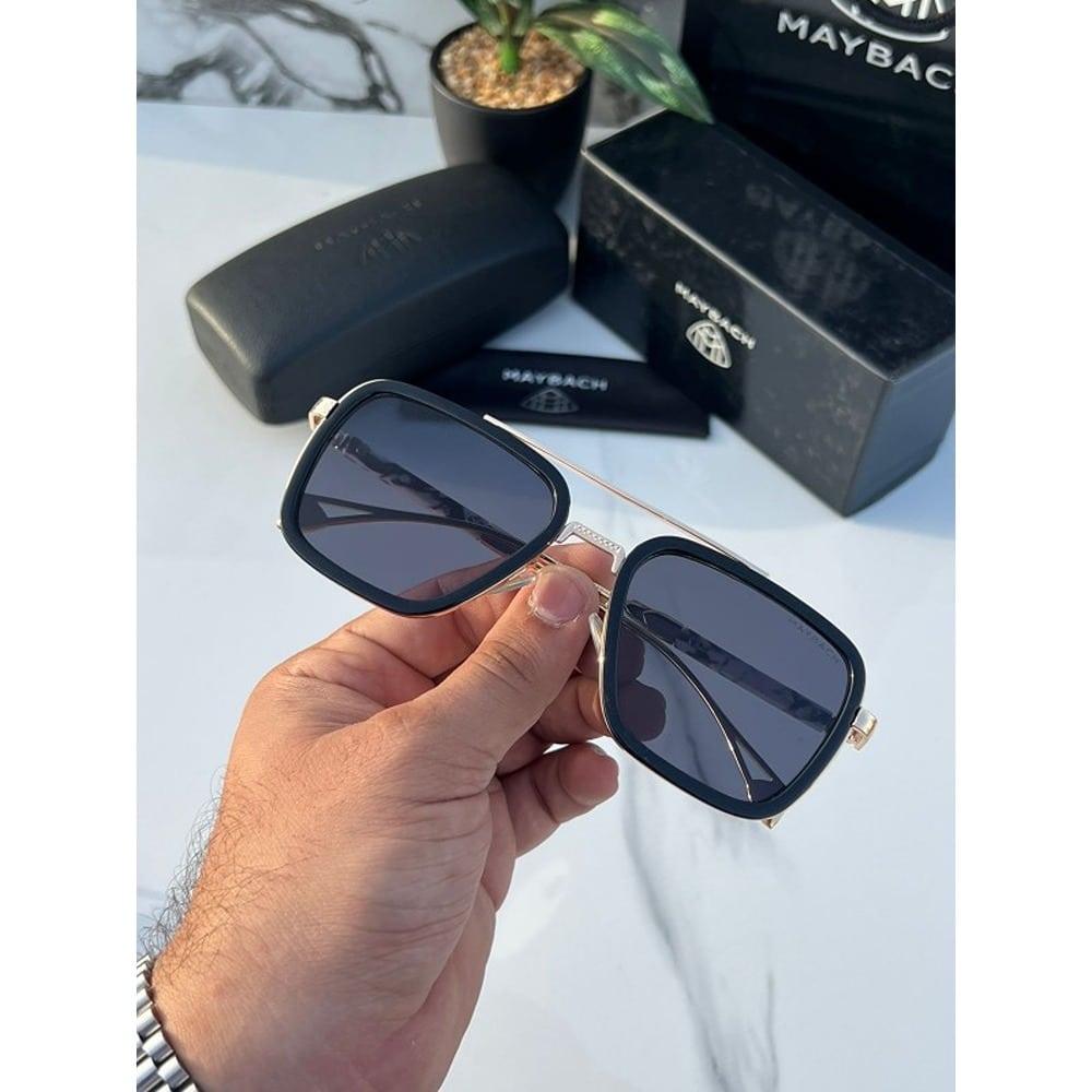 Maybach Sunglasses For Men Black Gold