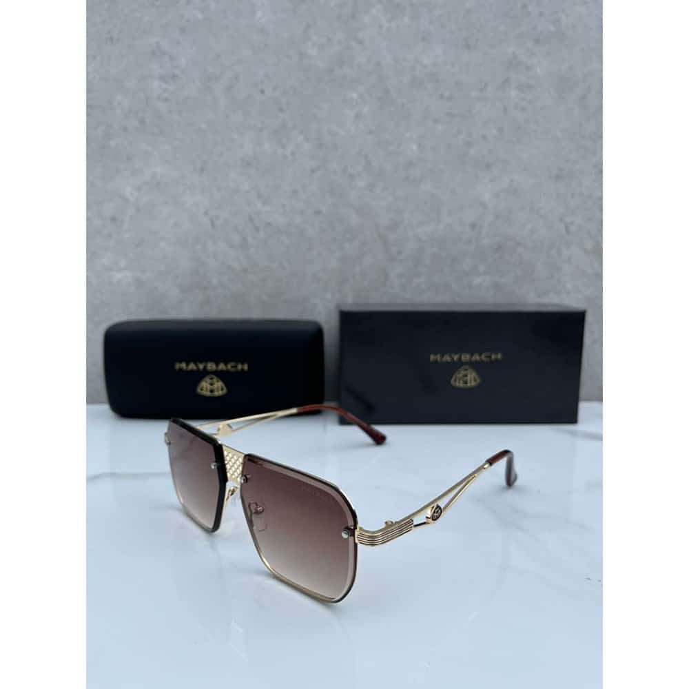 Maybach Sunglasses For Men Brown Gold
