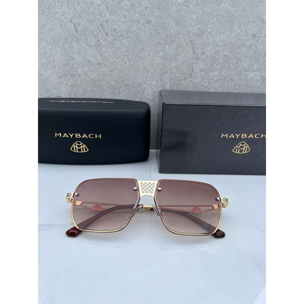 Maybach Sunglasses For Men Brown Gold