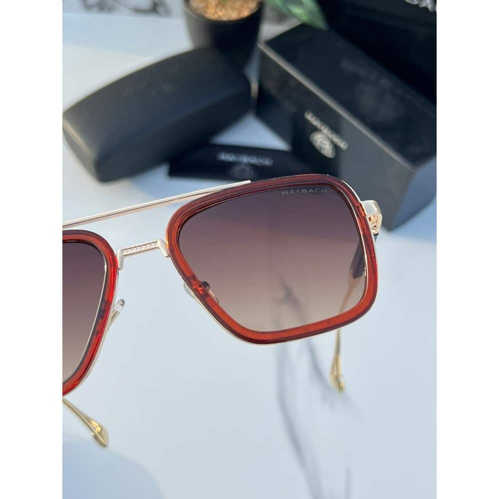 Maybach Sunglasses For Men Gold Brown