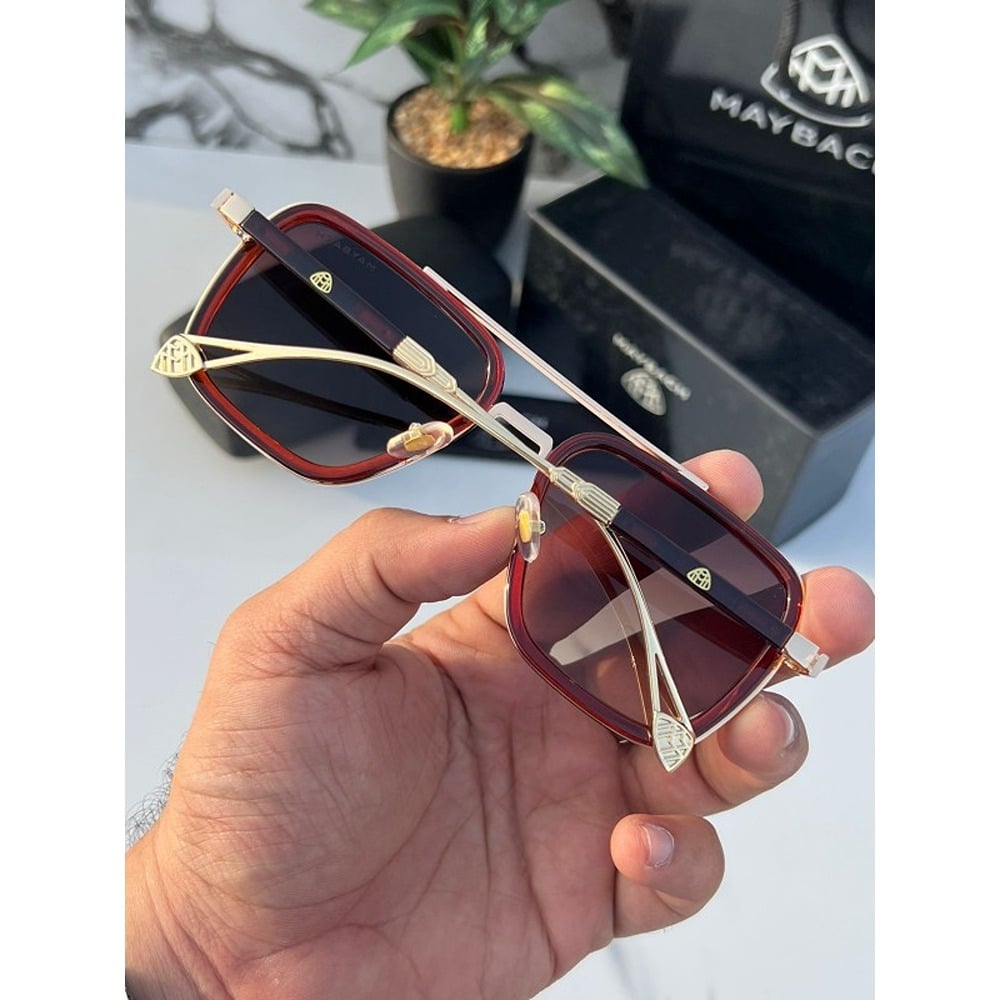 Maybach Sunglasses For Men Gold Brown