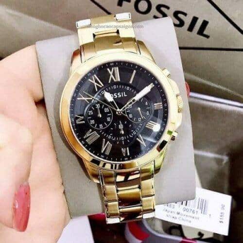 Men's Analog Fossil Watch Fs4653 Grant