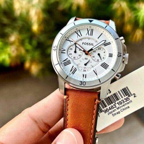 Branded Analog Fossil Watch Fs5237 Grant Sports For Men's