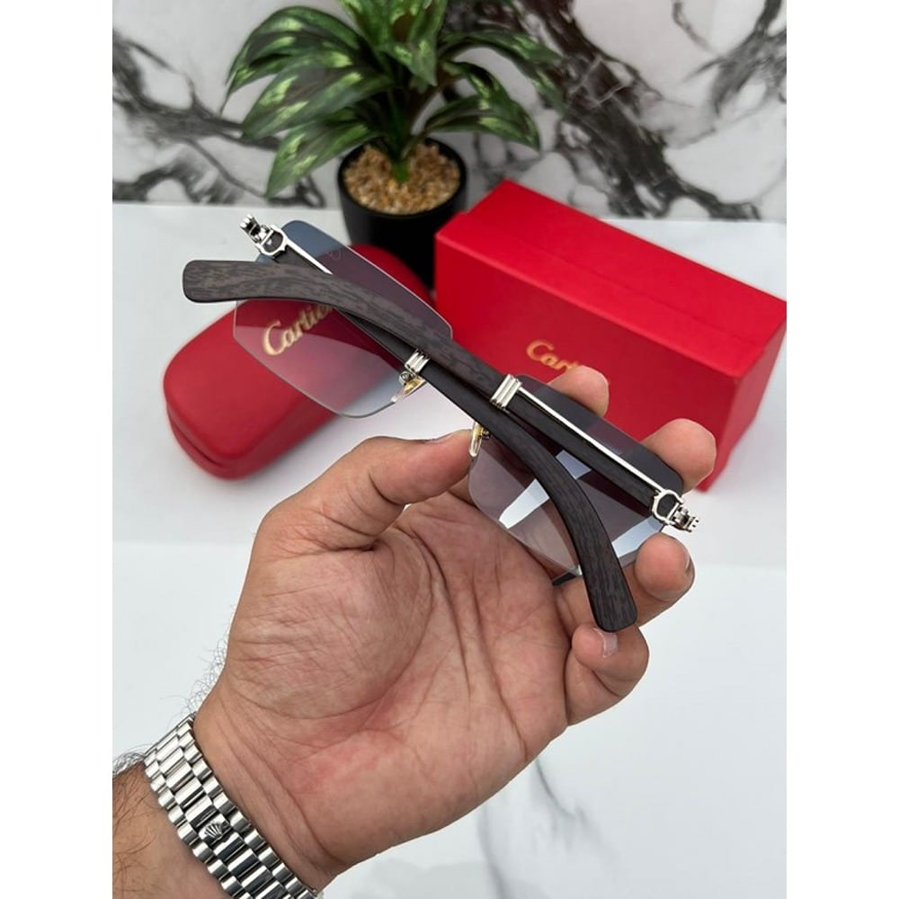 Cartier Sunglasses For Men Sliver Blue