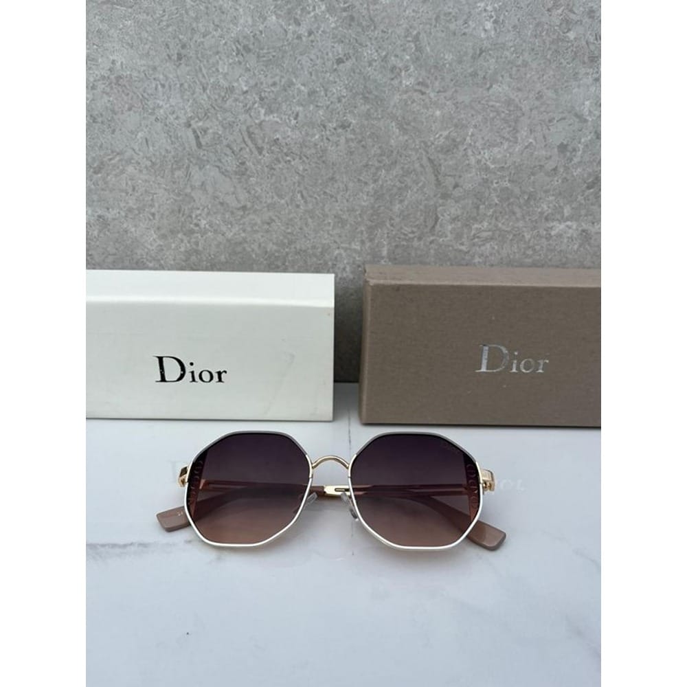 Dior Sunglasses Gold Brown