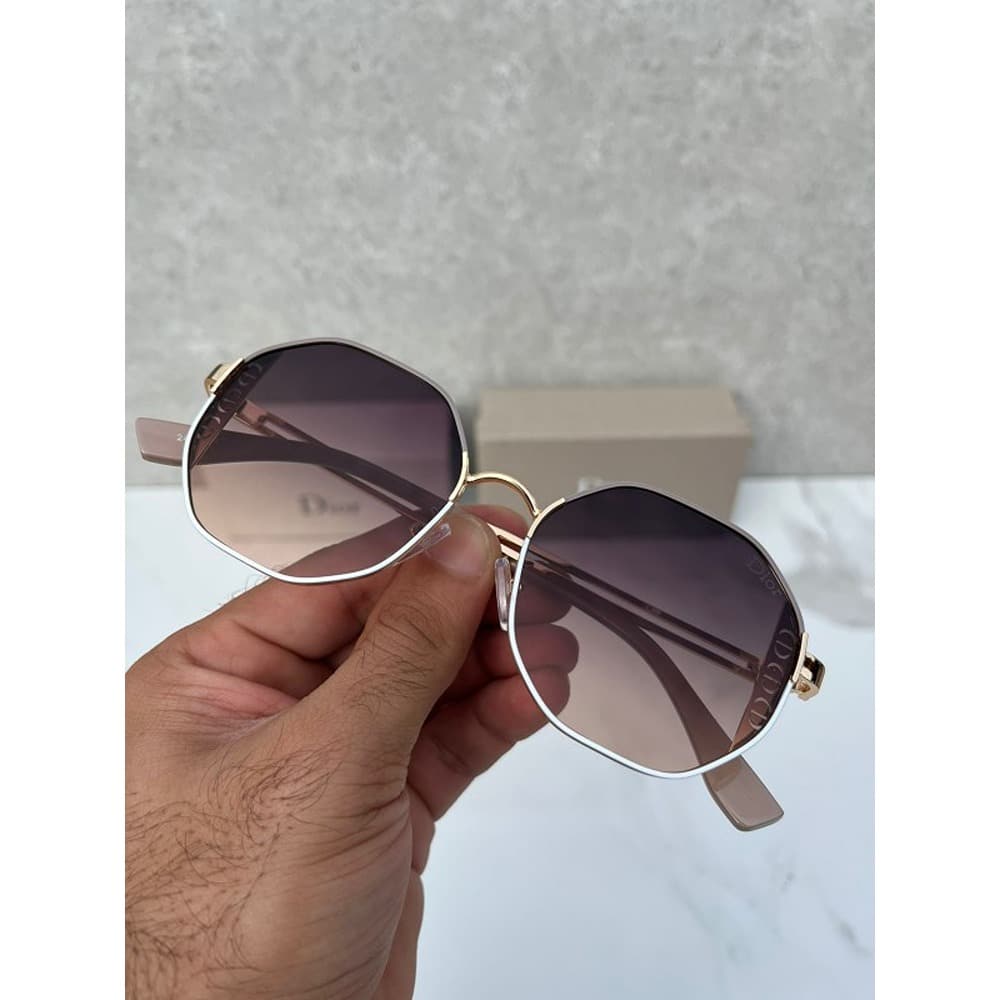 Dior Sunglasses Gold Brown