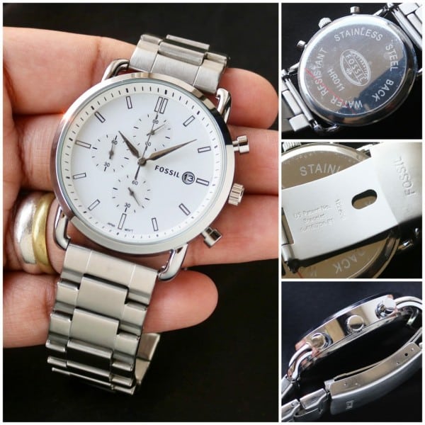 Fancy Fossil Commuter Watch